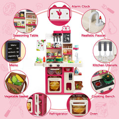 Letapapa kitchen set with steam effects to enhance realism during play