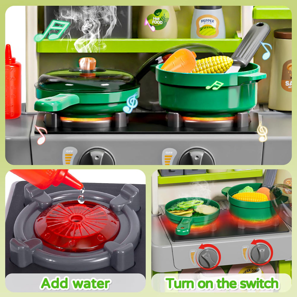 Letapapa Kids Play Kitchen Set play food items for imaginative meals