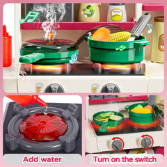 Letapapa kitchen set water circulation system for washing play food