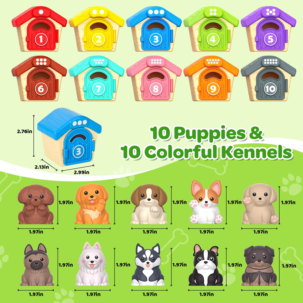 Letapapa puppy finger puppets in breed varieties for pretend play.