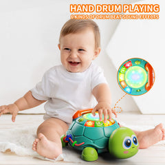 Letapapa rotating beads on turtle toy promote finger dexterity during play