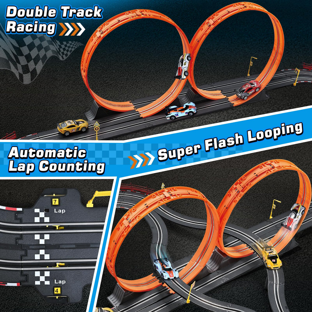 Letapapa 360° circular track boosts excitement with immersive loops.