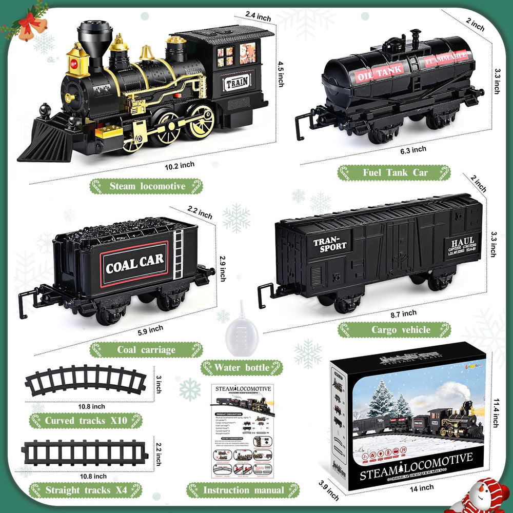 Letapapa coal car produces realistic steam and whistle for imagination.