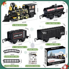 Letapapa coal car produces realistic steam and whistle for imagination.