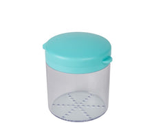 Leticia's Corner colorful bath canisters stimulate color perception during early development.