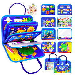 Letoya Busy Board Ocean front view, engaging sensory play and fine motor practice