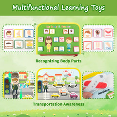 Letoya busy board travel-friendly design fits backpacks and car trips