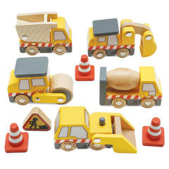 Le Toy Van construction crane with extendable arm for imaginative play.