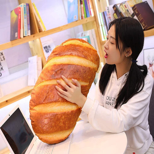 Levenkeness bread pillow in 3D toast shape adds cozy decor and hugs