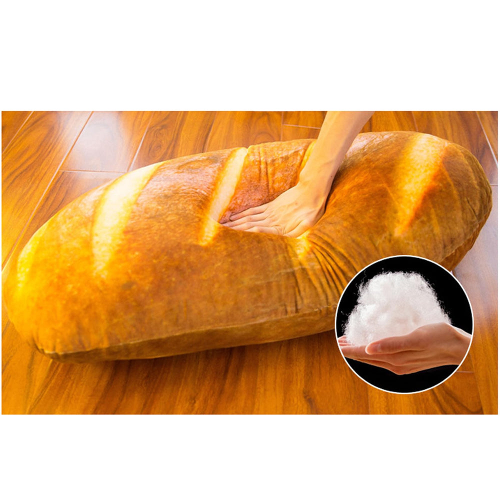 Levenkeness bread pillow closeup texture highlights soft plush feel for hugs.