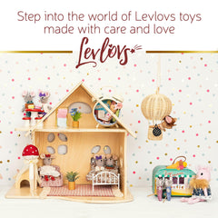 LEVLOVS Mouse in a Box displayed as a timeless cotton toy