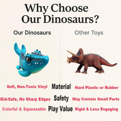 LEWAN Dino Adventure Crew Leafy Carnotaurus figure sparks action-packed pretend play and coordination