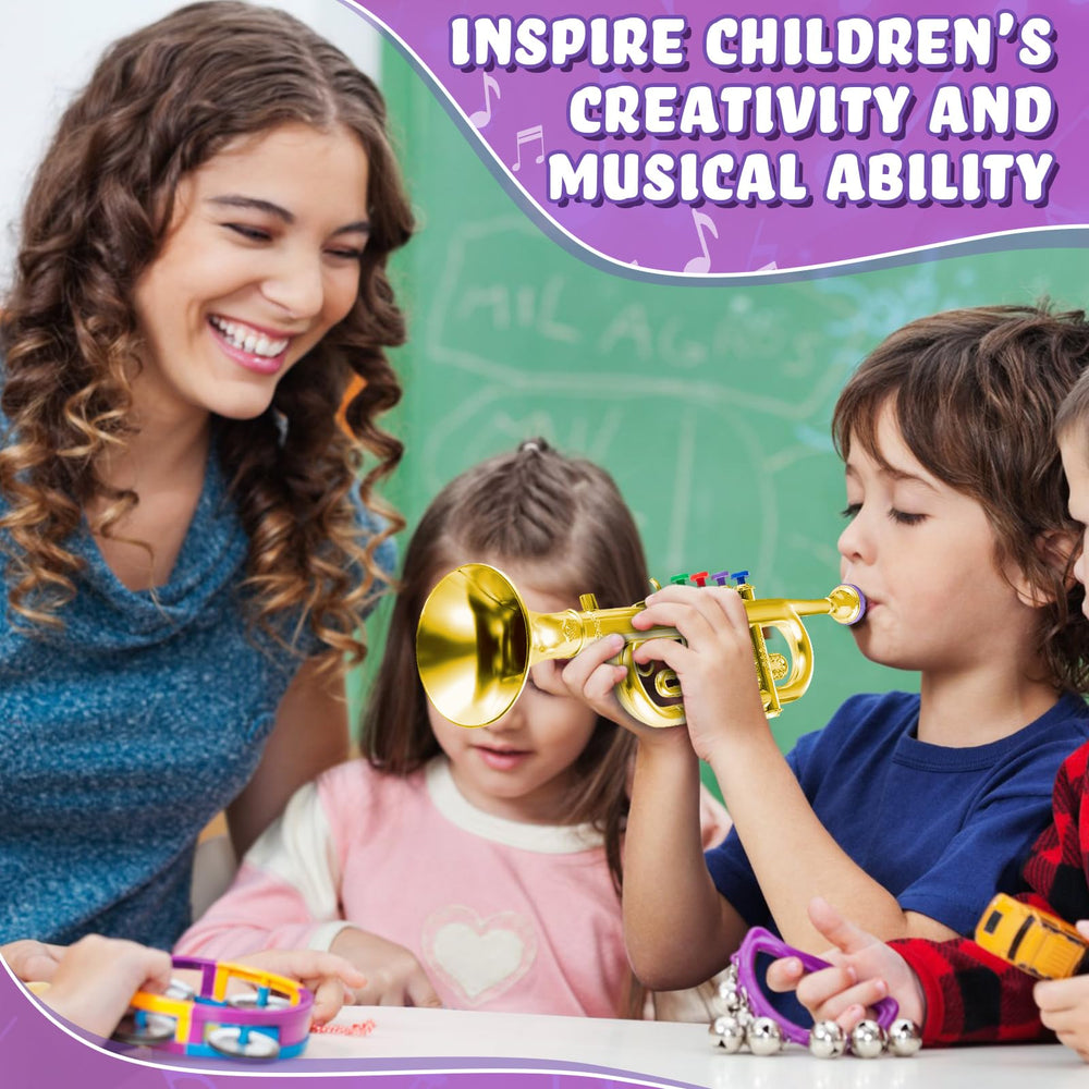 Gift-ready Lewtemi Trumpet Toy packaging suggests fun learning gift