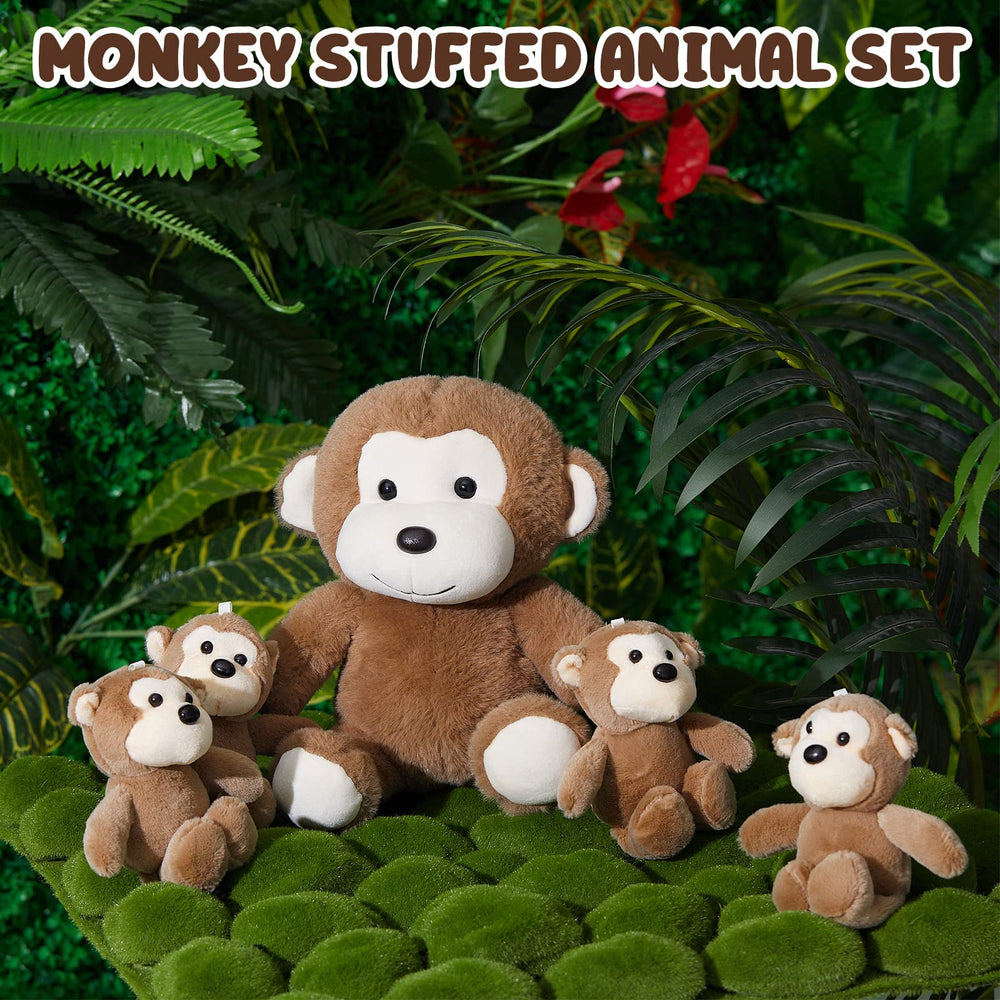 Lewtemi green baby monkey plush brings vibrant color to playrooms and travel buddies