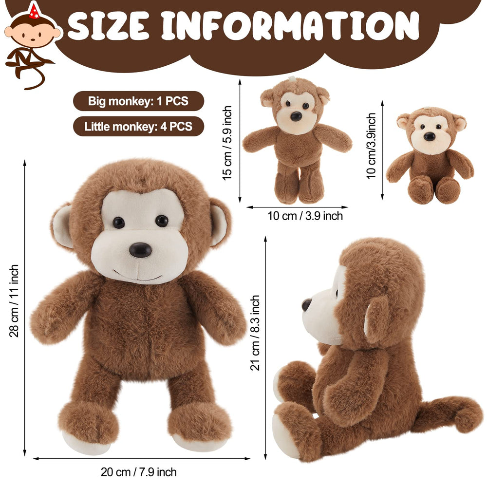 Lewtemi yellow baby monkey plush offers bright color for imaginative play and bedtime comfort