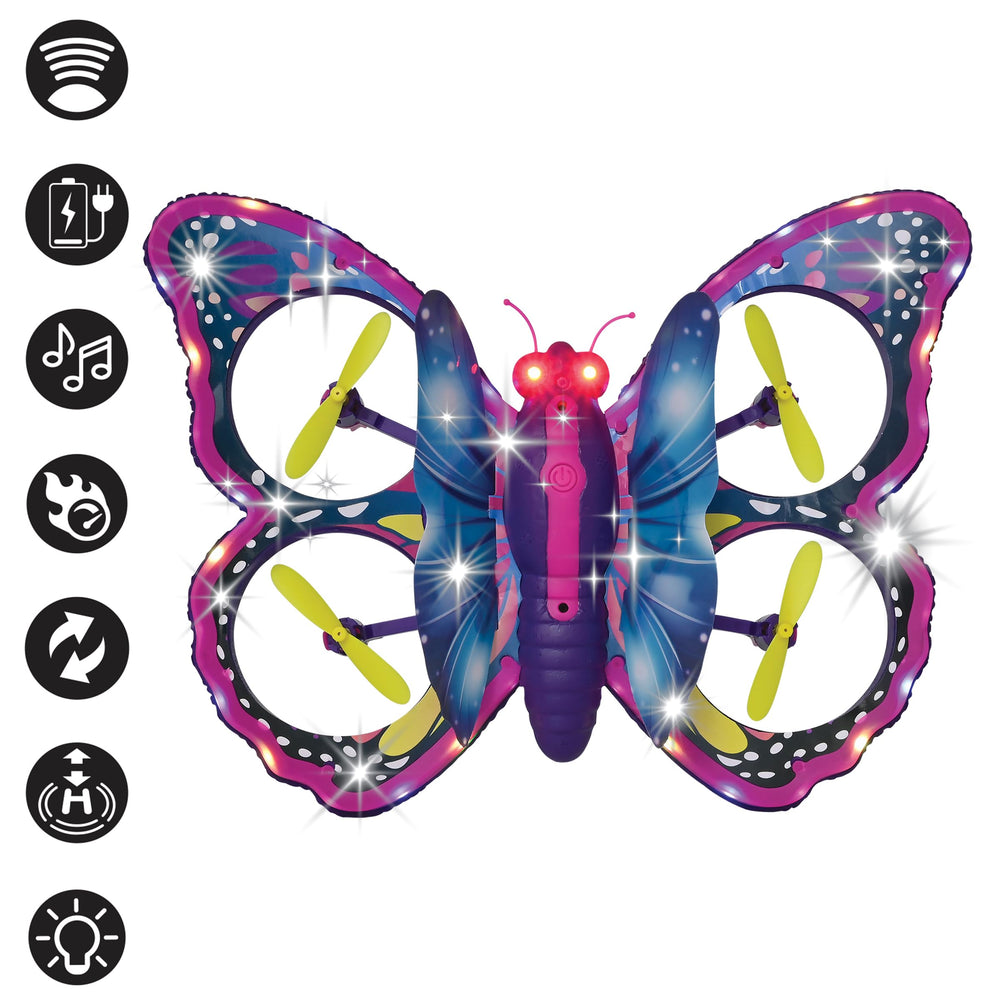LEXiBOOK Crosslander Butterfly aerial-acrobatics showcase for thrilling, kid-friendly flights