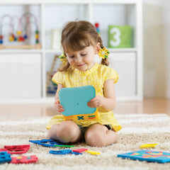 Lexibook educational tablet blue with ergonomic handle for easy grip