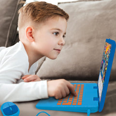 Lexibook Hot Wheels laptop detailed setup promotes compact, portable learning anywhere.