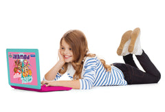 Lexibook Paw Patrol laptop screen close-up highlighting kid-friendly interface