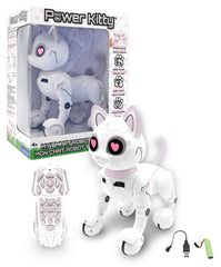 LEXIBOOK Power Kitty front view—engaging robot cat ready for interactive play.