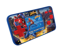 Lexibook Spider-Man Cyber Arcade back view showing slim portable design