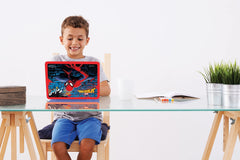 LEXiBOOK Spider-Man colorful red and blue shell sparks imagination during educational play.
