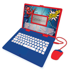 LEXiBOOK Spider-Man education screen offers bilingual language practice and engaging activities.