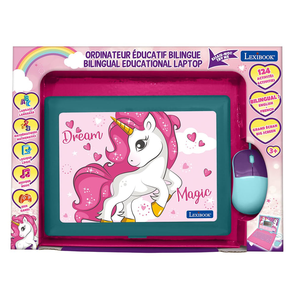 LEXiBOOK Unicorn Laptop music features guide kids through notes and melodies