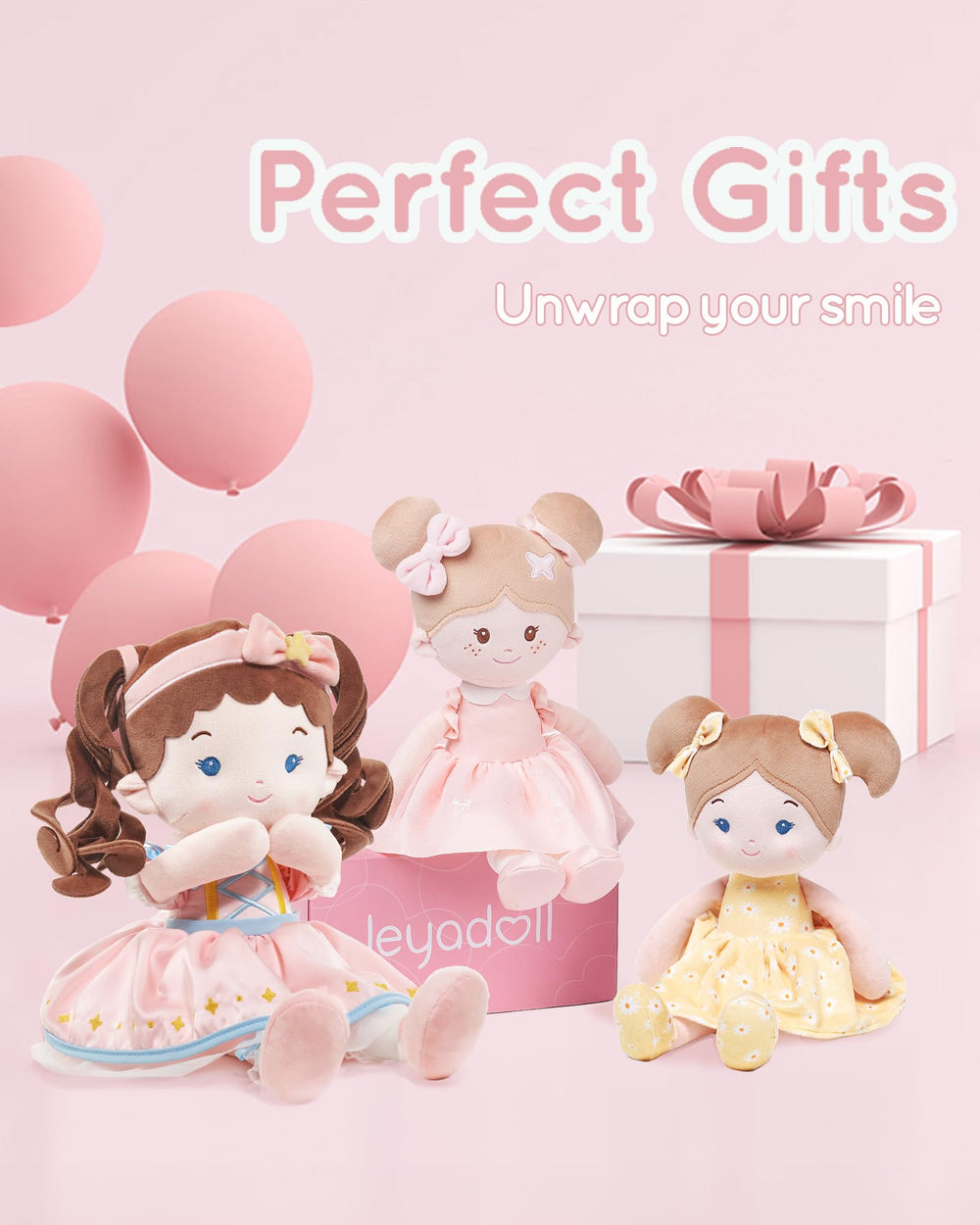 LeyaDoll age-appropriate-soft-toy – ideal first doll for 1-year-olds.