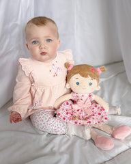 LeyaDoll packaged in pink gift box, ready for gifting.