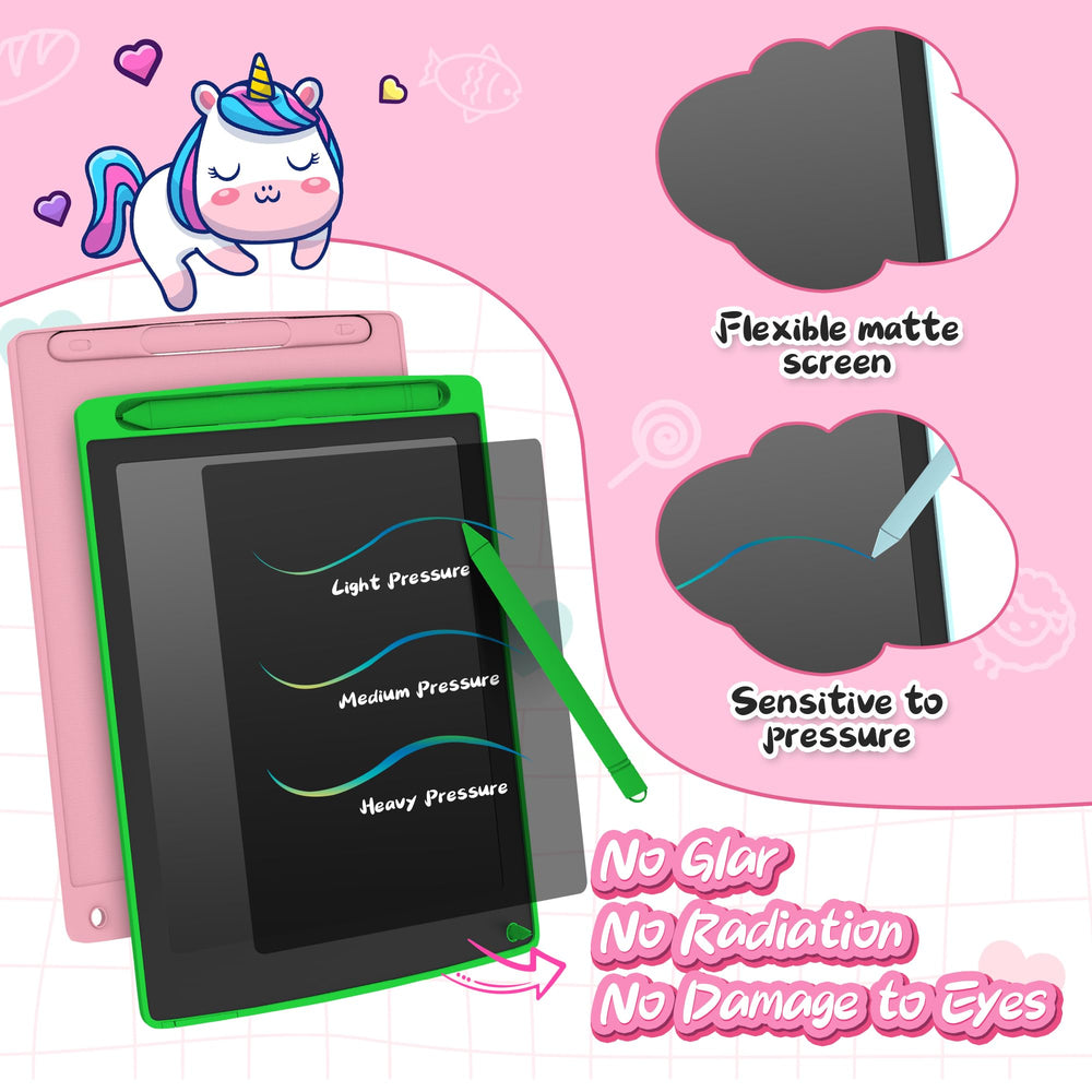 LEYAOYAO 3-pack green LCD writing tablet: lightweight, portable learning on the go.