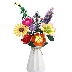 Leyic DIY Flower Bouquet Building Set packaging box for gifting and display