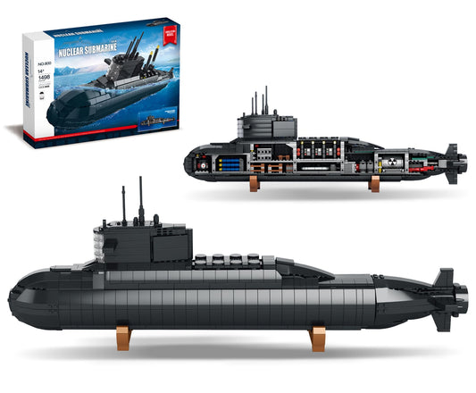 Leyic Nuclear Submarine interior view showing detailed compartments for immersive play