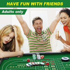 Leyndo acrylic accessories set completes the casino-style table experience.