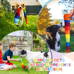 Leyndo comet ball rainbow tail green top, great for backyard tosses.