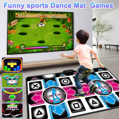 Leyoutime dance mat folded for quick, space-saving storage.