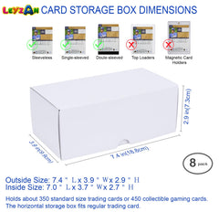 Leyzan storage box showing 3200-card capacity for large collections.
