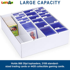 Leyzan card storage box compatible with TCG MTG Yu-Gi-Oh cards.