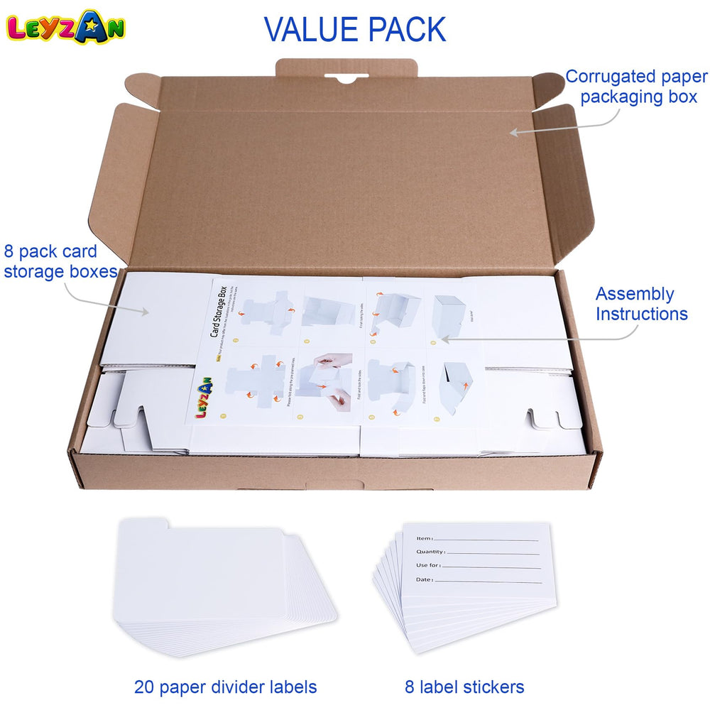Leyzan multi-box storage setup saves space and enhances display.