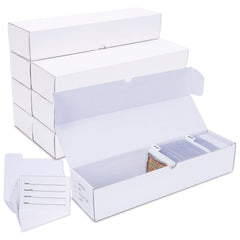 Leyzan trading card storage box holds up to 8000 cards with organized sections.