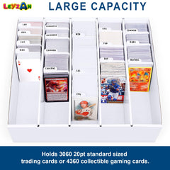Leyzan versatile storage fits TCG MTG Yugioh and other card types.