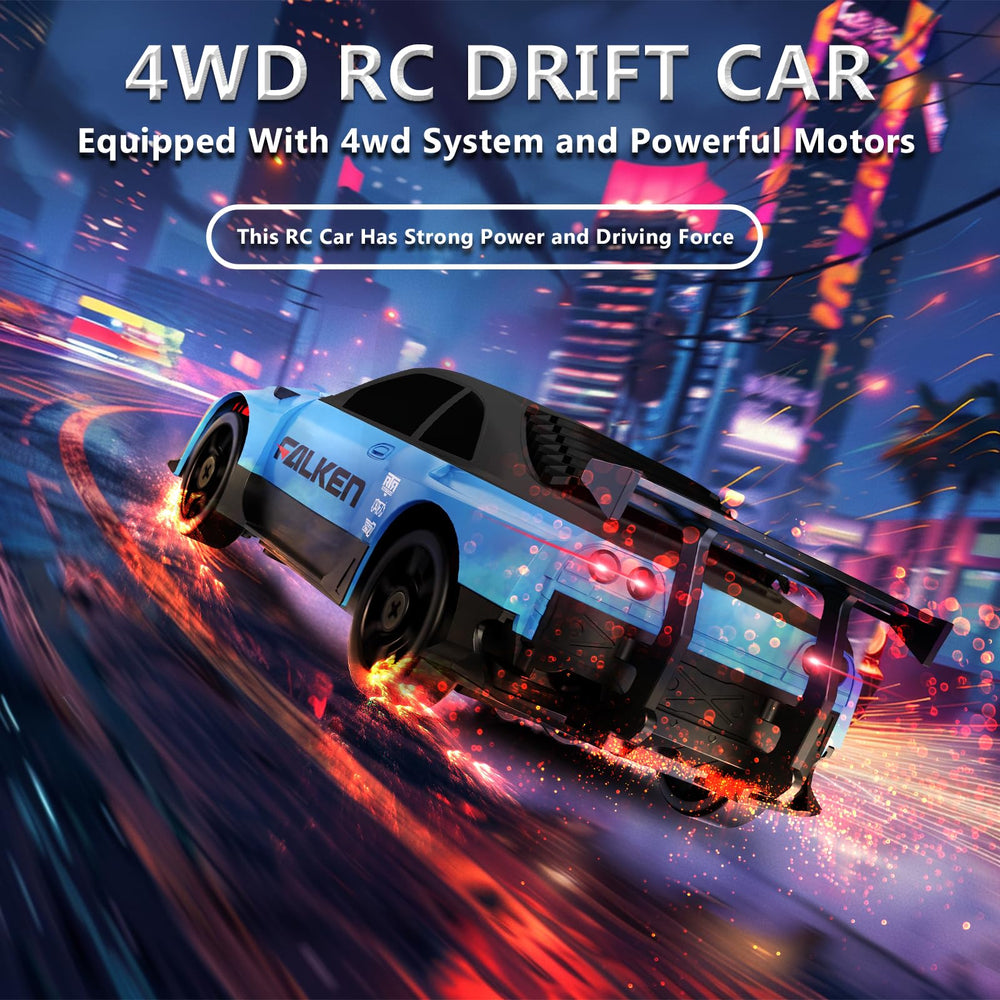 LFOLUSU RC drift car 2.4GHz remote enables multi-car racing