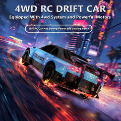 LFOLUSU RC drift car 2.4GHz remote enables multi-car racing