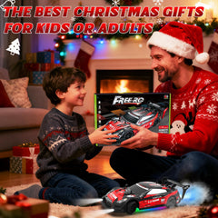 LFOLUSU RC drift car sturdy shell cushions impacts during bold stunts.