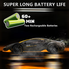 LFOLUSU RC drift car battery pack extends play with longer sessions.