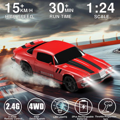 LFOLUSU RC drift car drift ability enables smooth spins and precise control