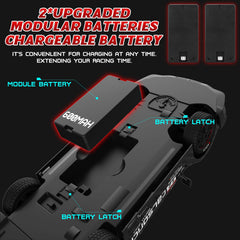 LFOLUSU RC drift car rear view emphasizing power and durability