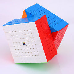 Moyu Meilong 9x9x9 corner-cutting action for precise turns.