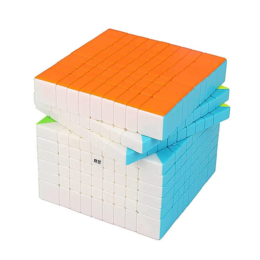 LiangCuber QY 9x9x9 stickerless front view showing smooth motion.