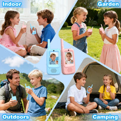 Libegar walkie talkies showing three voice modes for imaginative play